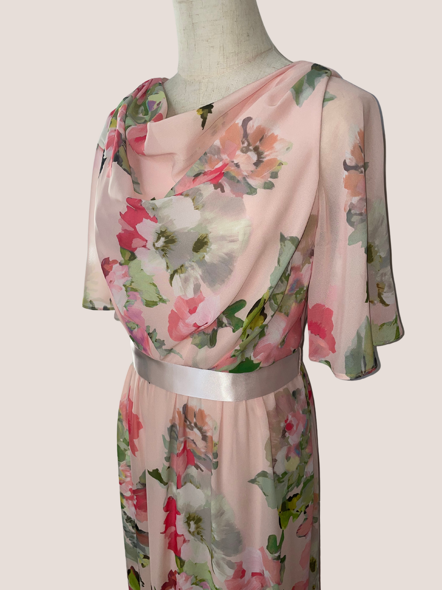 Floral Chiffon Gown
