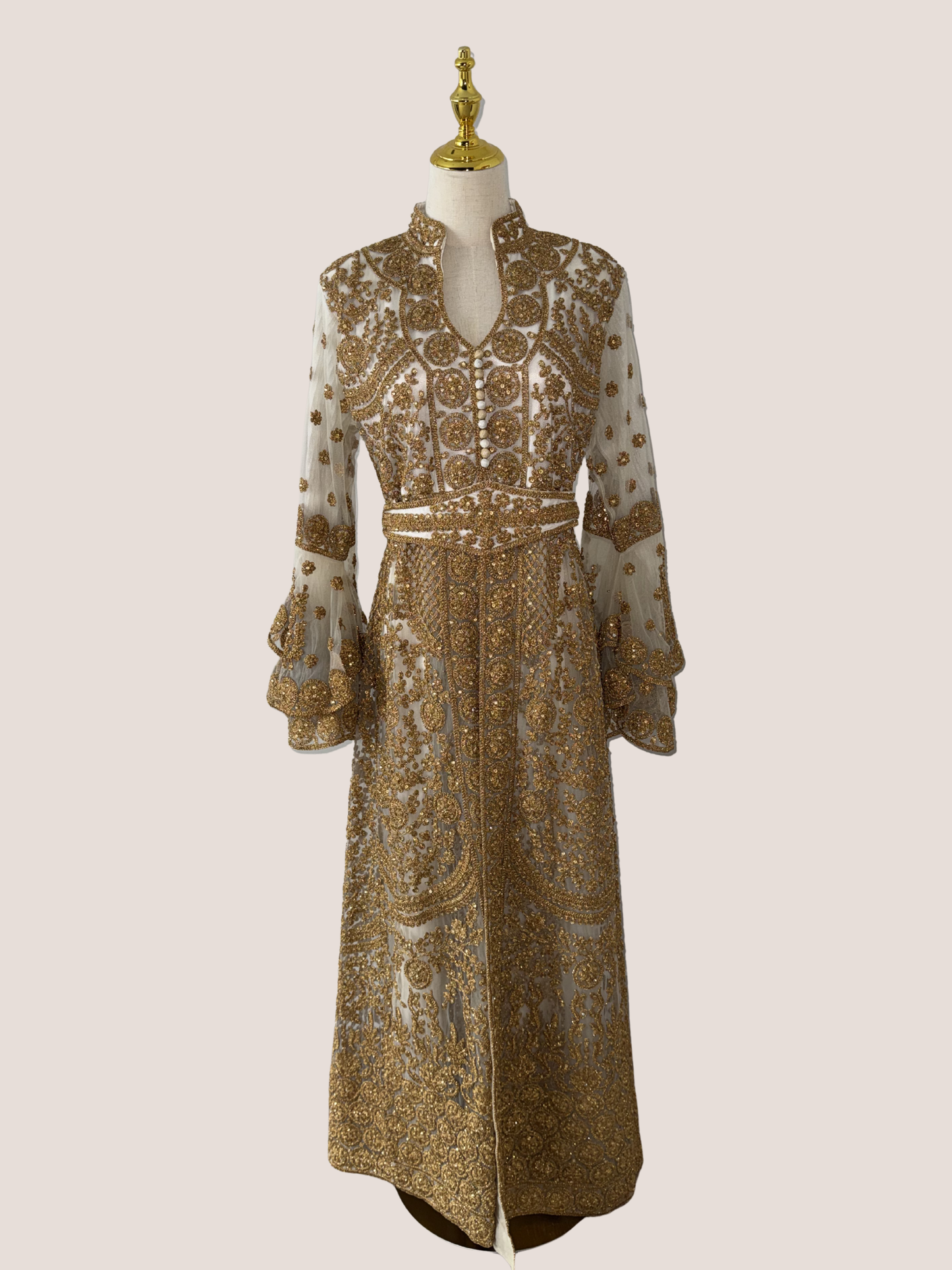 Embellished Sleeve Cutout Abaya